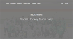 Desktop Screenshot of hockeyfinder.com