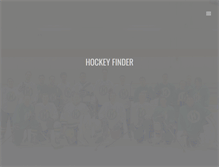 Tablet Screenshot of hockeyfinder.com